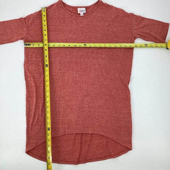 LuLaRoe 2 Womens Irma Short Sleeve Plum Purple Shirt Stretchy Tunic Style XXS - Picture 7 of 11